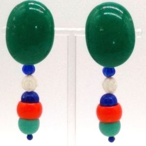 Vintage  Runway earrings stones